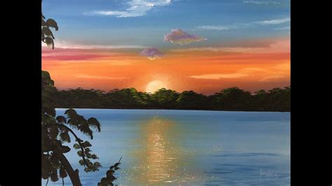 lake painting ideas|painting lake scene in acrylic.